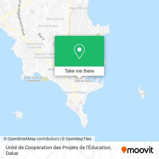 Unité de Coopération des Projets de l'Éducation map