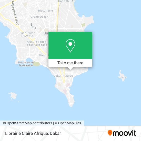 Librairie Claire Afrique map