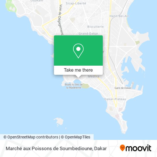 Marché aux Poissons de Soumbedioune map