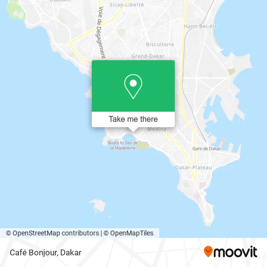 Café Bonjour map
