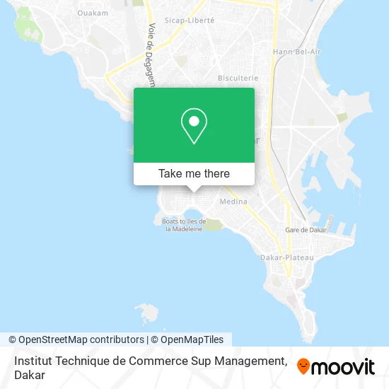 Institut Technique de Commerce Sup Management map
