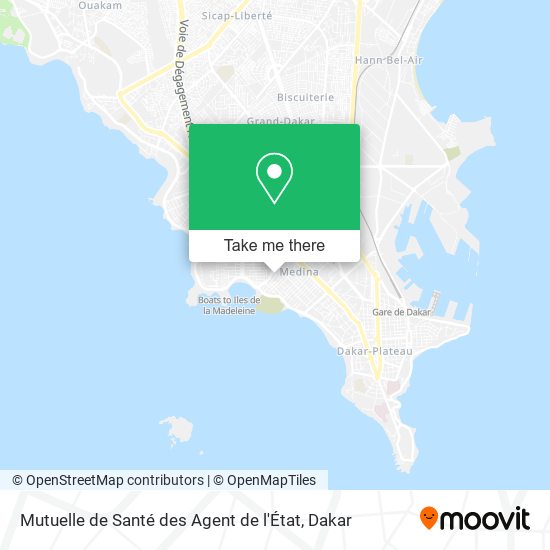 Mutuelle de Santé des Agent de l'État map