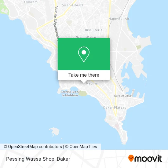 Pessing Wassa Shop map