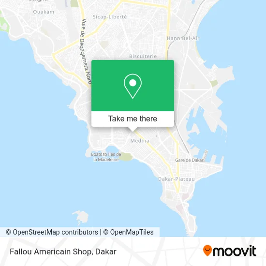 Fallou Americain Shop map