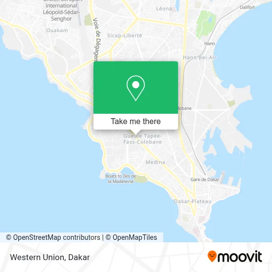 Western Union map