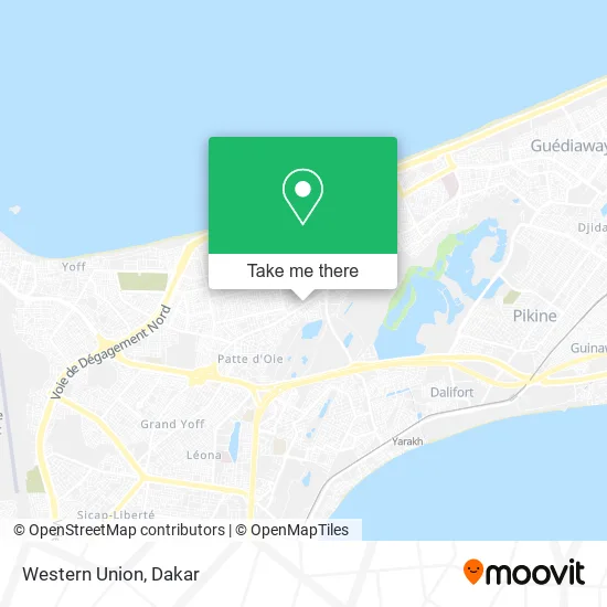 Western Union map