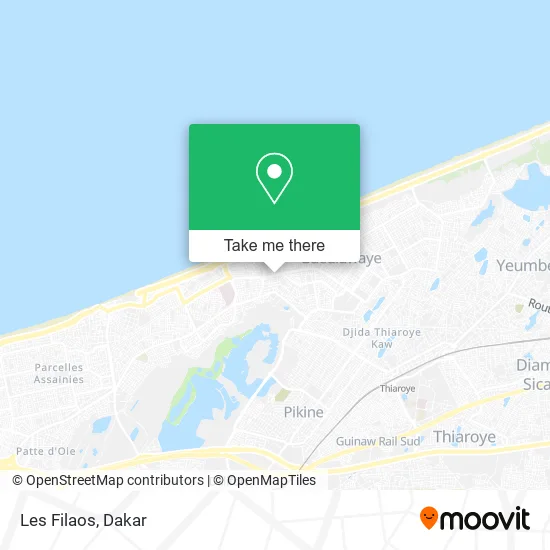 Les Filaos map