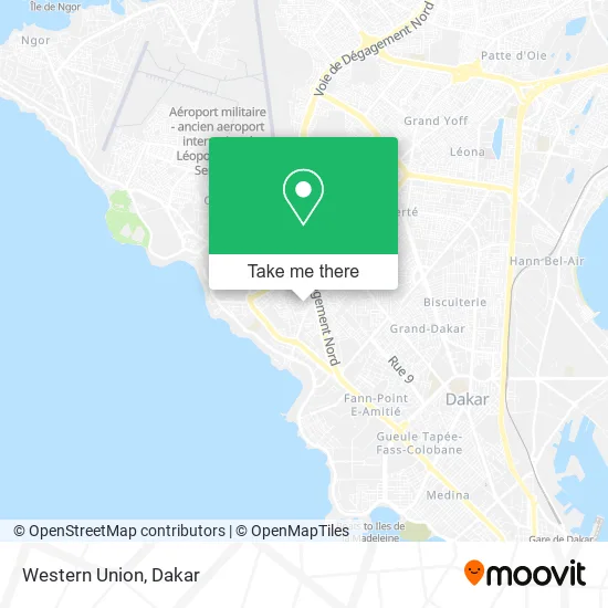 Western Union map