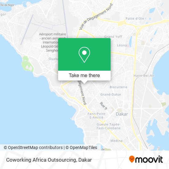 Coworking Africa Outsourcing map