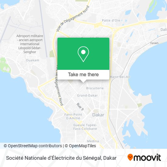 Société Nationale d'Électricite du Sénégal map