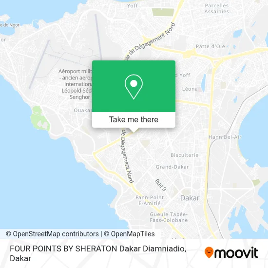 FOUR POINTS BY SHERATON Dakar Diamniadio map