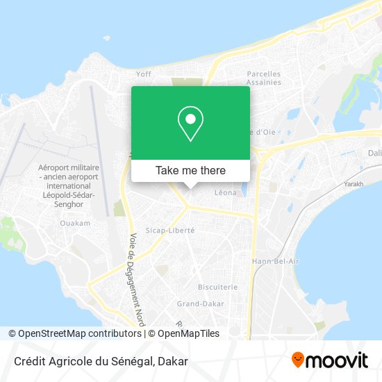 Crédit Agricole du Sénégal map