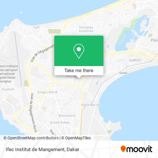 Ifec Institut de Mangement map