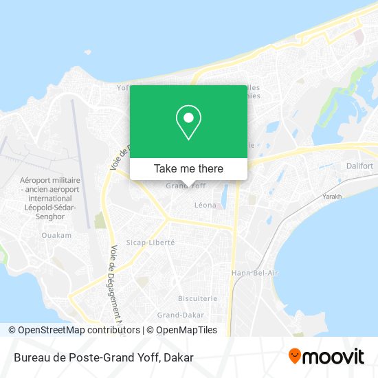 Bureau de Poste-Grand Yoff map