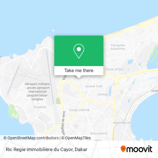 Ric Regie immobilière du Cayor map