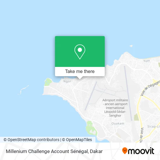 Millenium Challenge Account Sénégal map