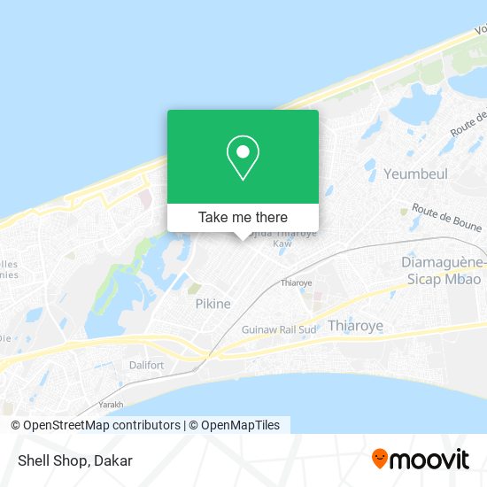 Shell Shop map