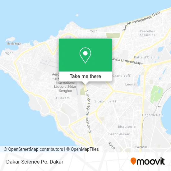 Dakar Science Po map