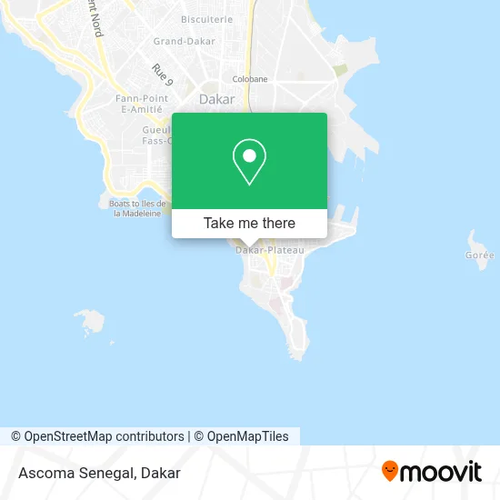 Ascoma Senegal map