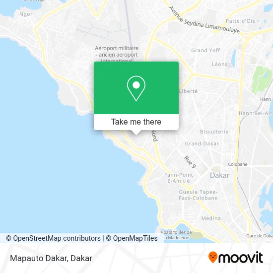 Mapauto Dakar map