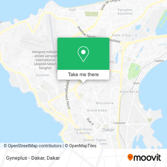 Gyneplus - Dakar map