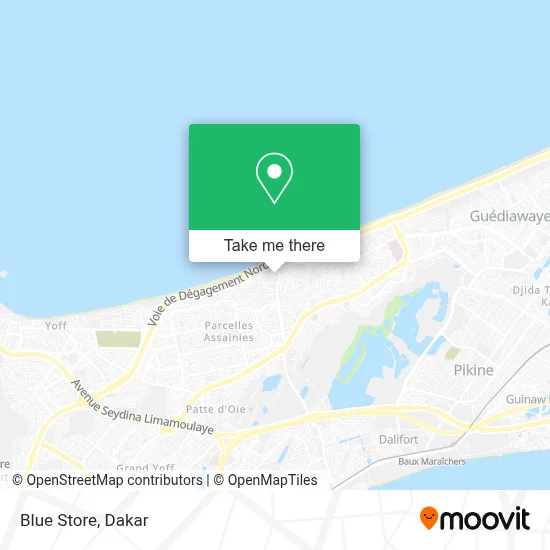 Blue Store map