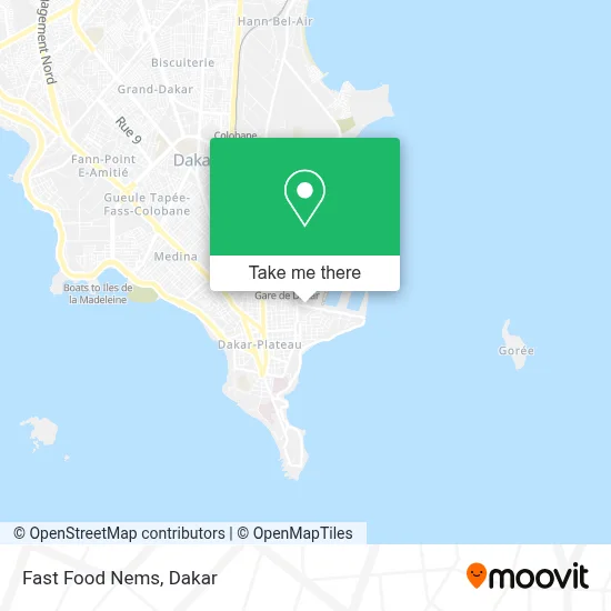 Fast Food Nems map