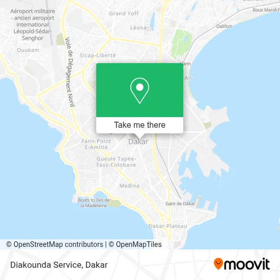Diakounda Service map