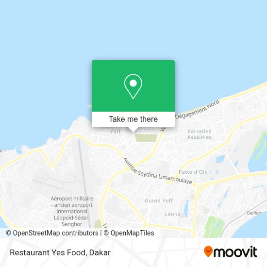 Restaurant Yes Food map
