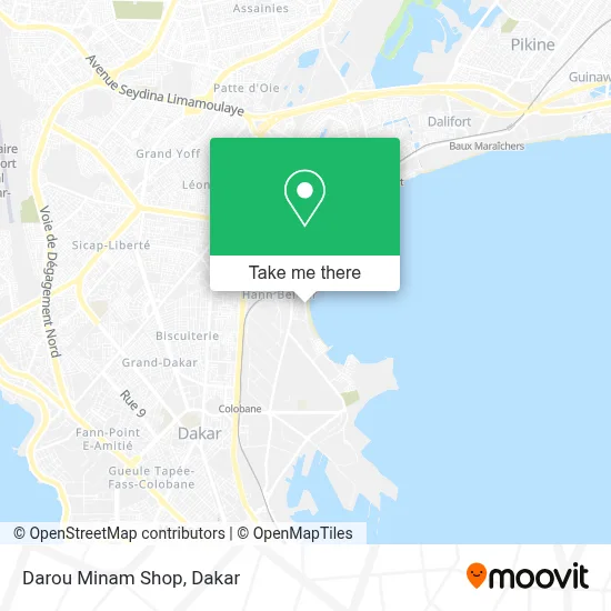 Darou Minam Shop map