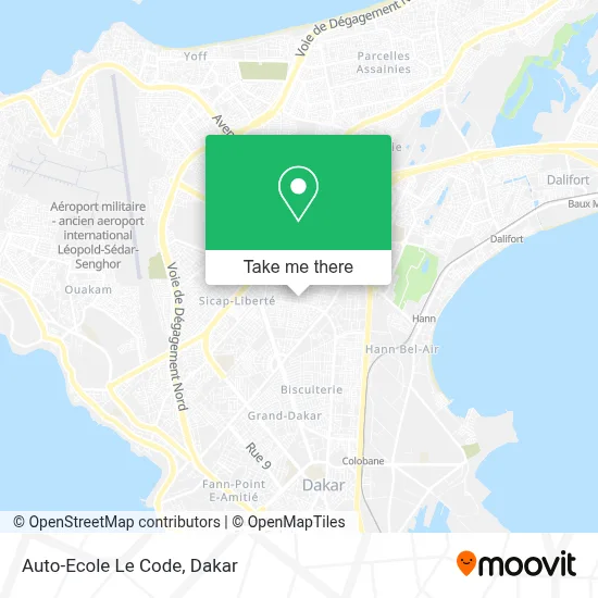 Auto-Ecole Le Code map