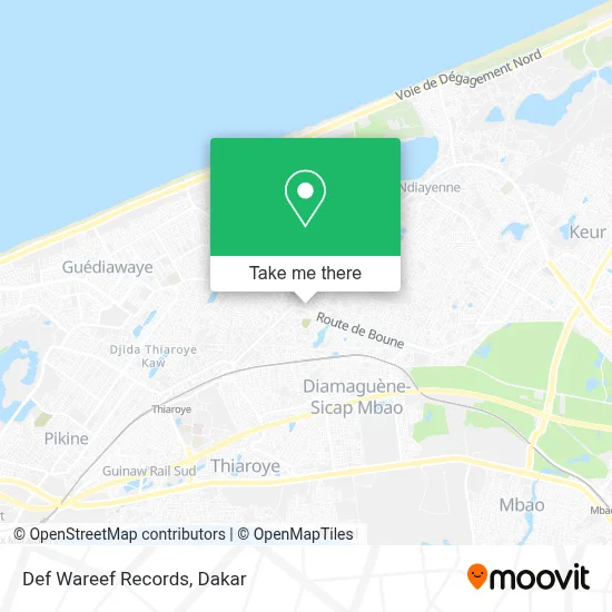 Def Wareef Records map