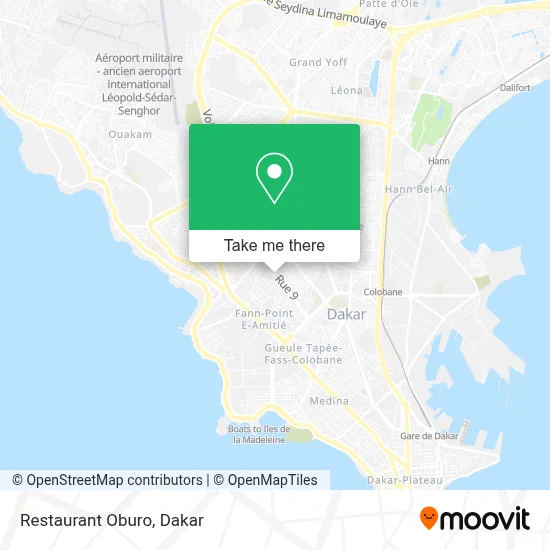 Restaurant Oburo map
