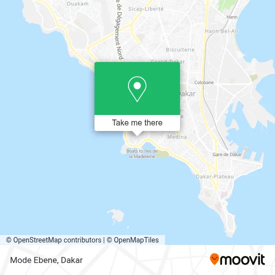 Mode Ebene map