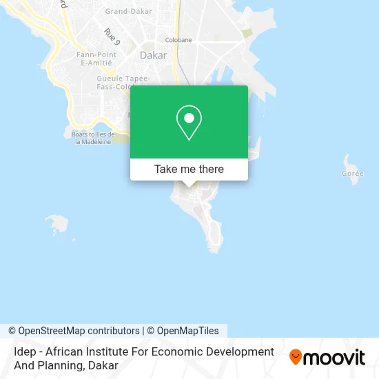 Idep - African Institute For Economic Development And Planning map