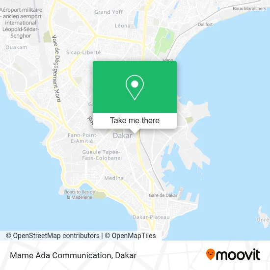 Mame Ada Communication map
