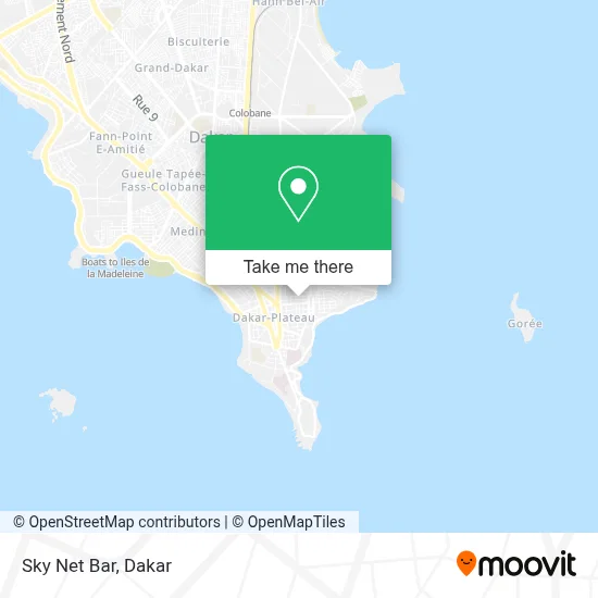 Sky Net Bar map