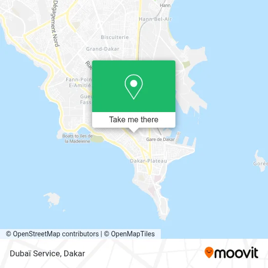 Dubaï Service map