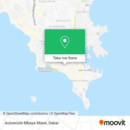 Autoecole Mbaye Mane map
