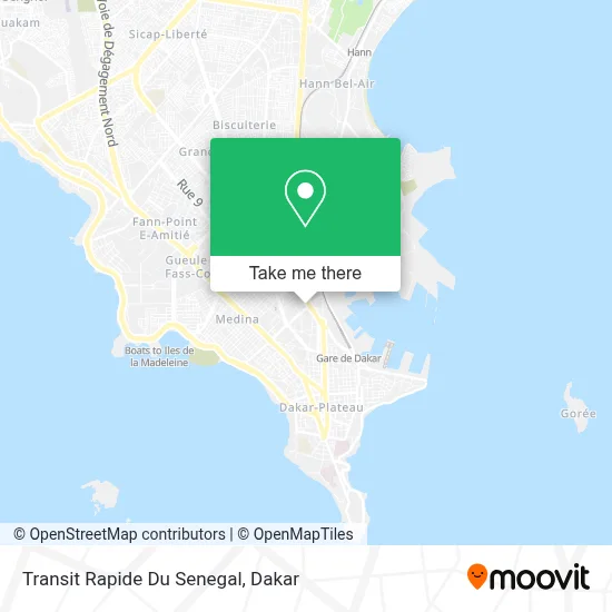 Transit Rapide Du Senegal map