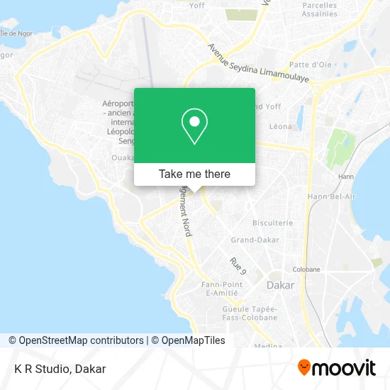K R Studio map