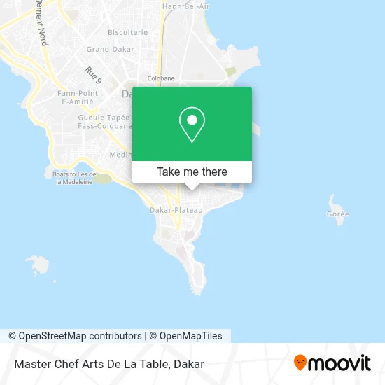 Master Chef Arts De La Table map