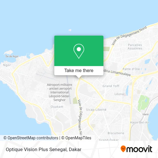 Optique Vision Plus Senegal map