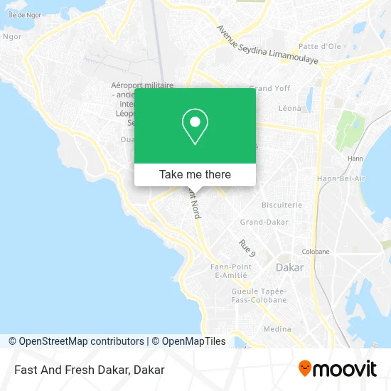 Fast And Fresh Dakar map