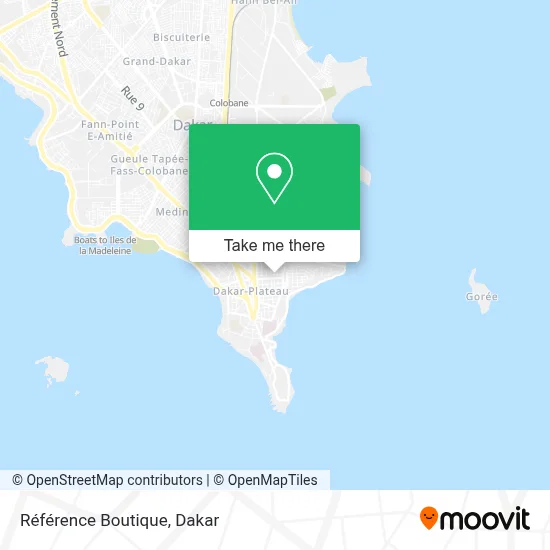 Référence Boutique map
