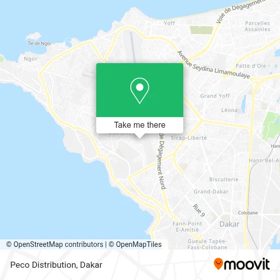 Peco Distribution map