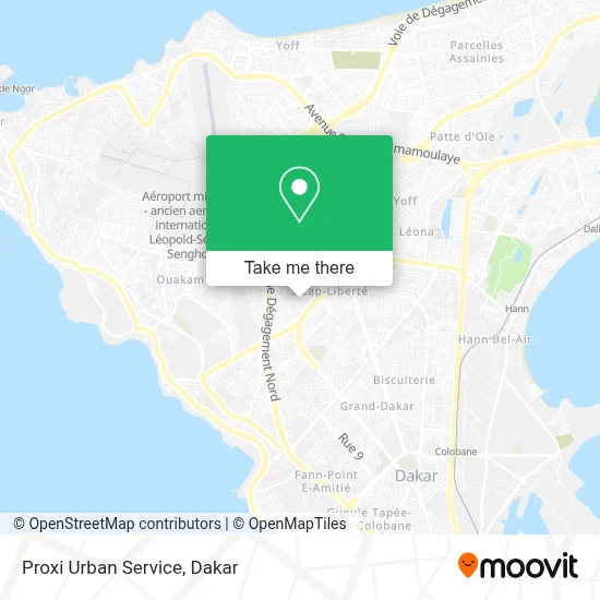 Proxi Urban Service map