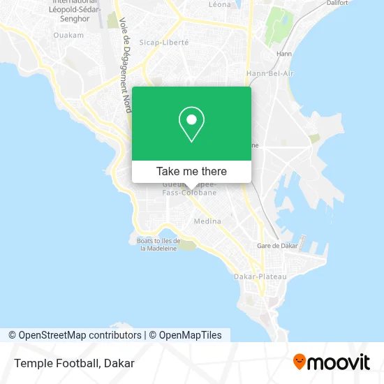 Temple Football map