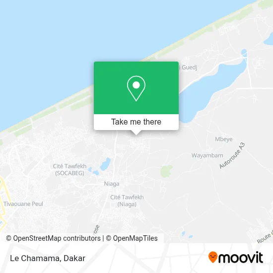 Le Chamama map