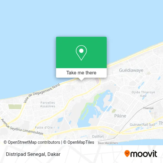 Distripad Senegal map
